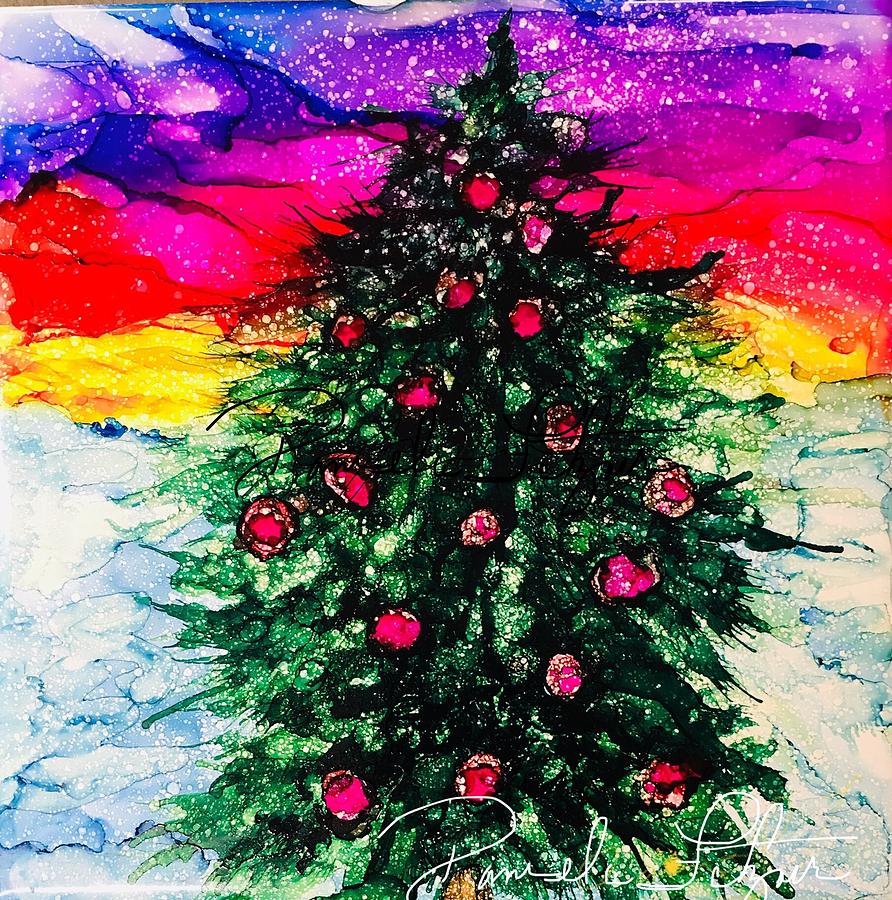 The Magic Christmas Tree Painting by Pamela Fetzner | Fine Art America