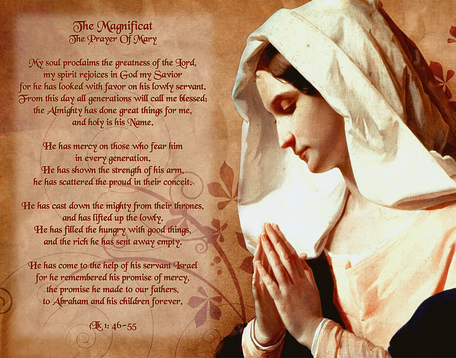 The Magnificat Prayer Photograph by Samuel Epperly