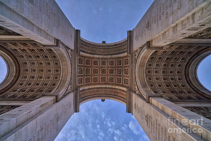 The majestic Arc de Triomphe, Paris, France Photograph by Laurent Lucuix