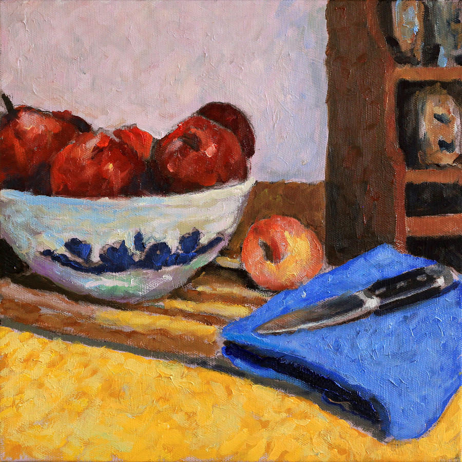 The Makings of a Pie Painting by David Zimmerman