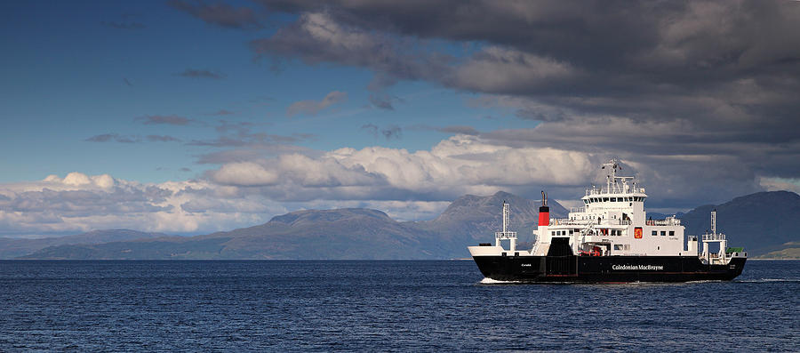 The Mallaig Ferry Arriving At Armadale Photograph By Andy Stothert