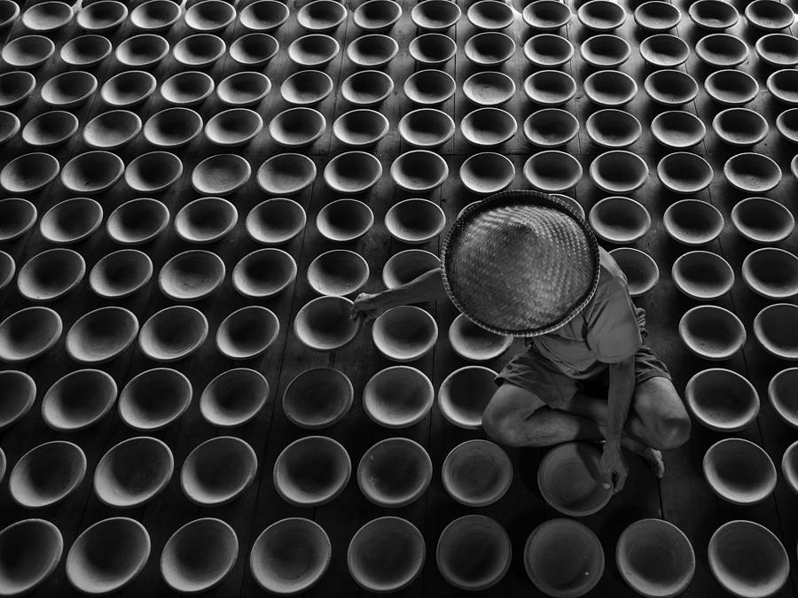 The Man And Pottery Photograph by Rawisyah Aditya