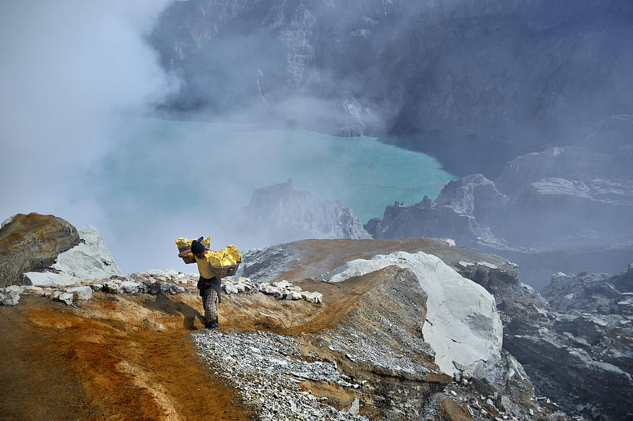 The Man And The Sulphur Photograph by Romimage