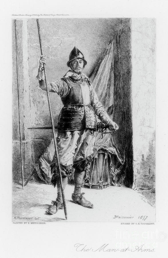 The Man At Arms, C1880-1882.artist Drawing by Print Collector