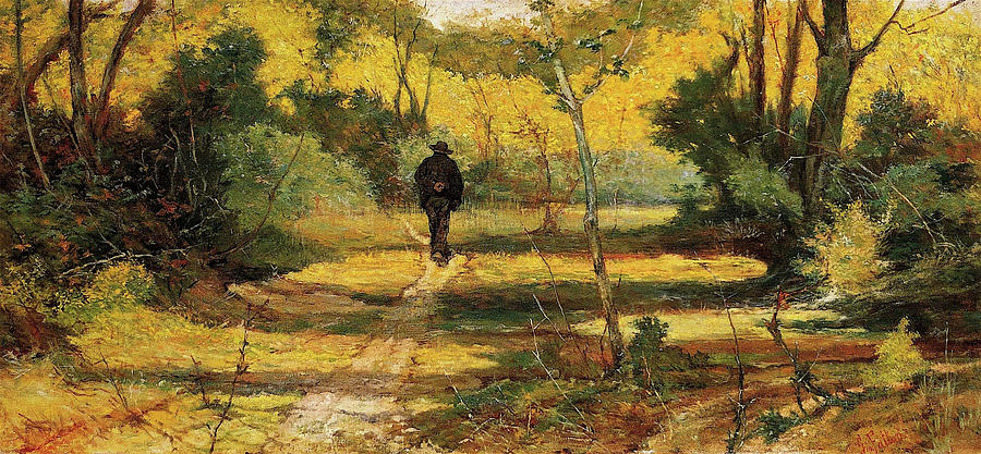 The Man In The Woods Painting