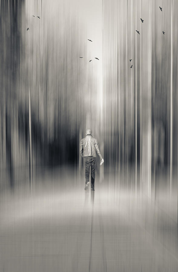 Fantasy Photograph - The Man by Liliane Lathouwers