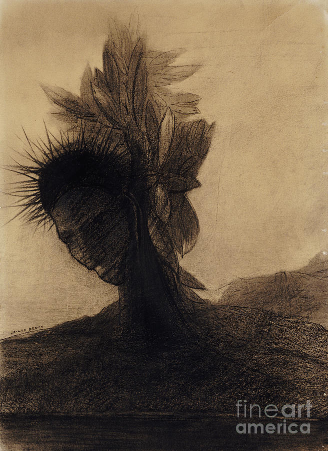 The Man Tree, Charcoal On Paper By Odilon Redon Painting by Odilon Redon The Man Tree, Charcoal On Paper By Odilon Redon Painting by Odilon Redon