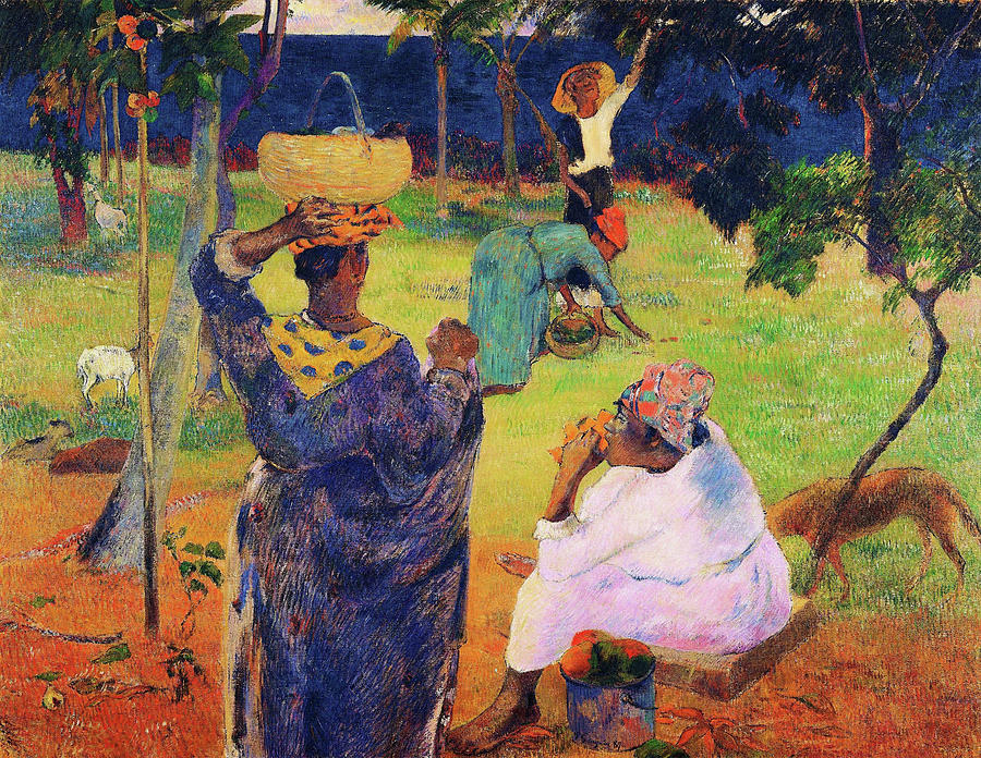 The Mango Trees Martinique Digital Remastered Edition Painting By Paul Gauguin