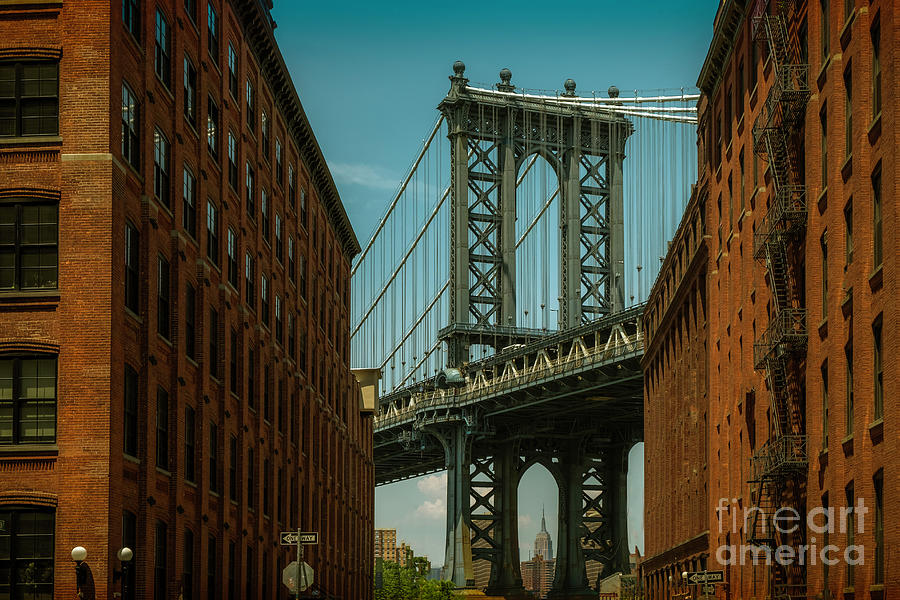 The Manhattan Bridge Photograph by Steve Lewis Stock