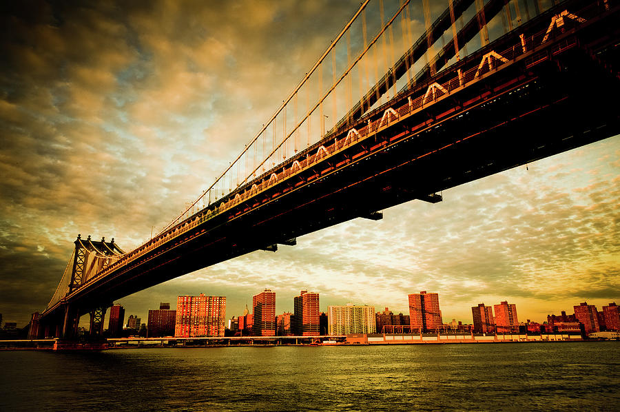 The Manhattan Bridge View From Brooklyn Photograph by Yoann Jezequel Photography