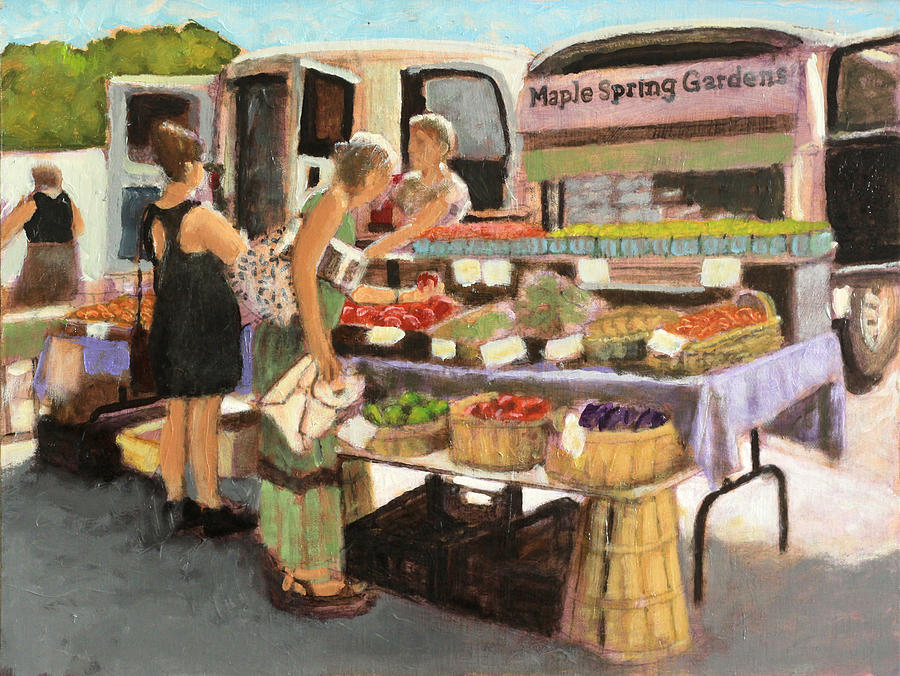 The Maple Springs Truck Painting by David Zimmerman