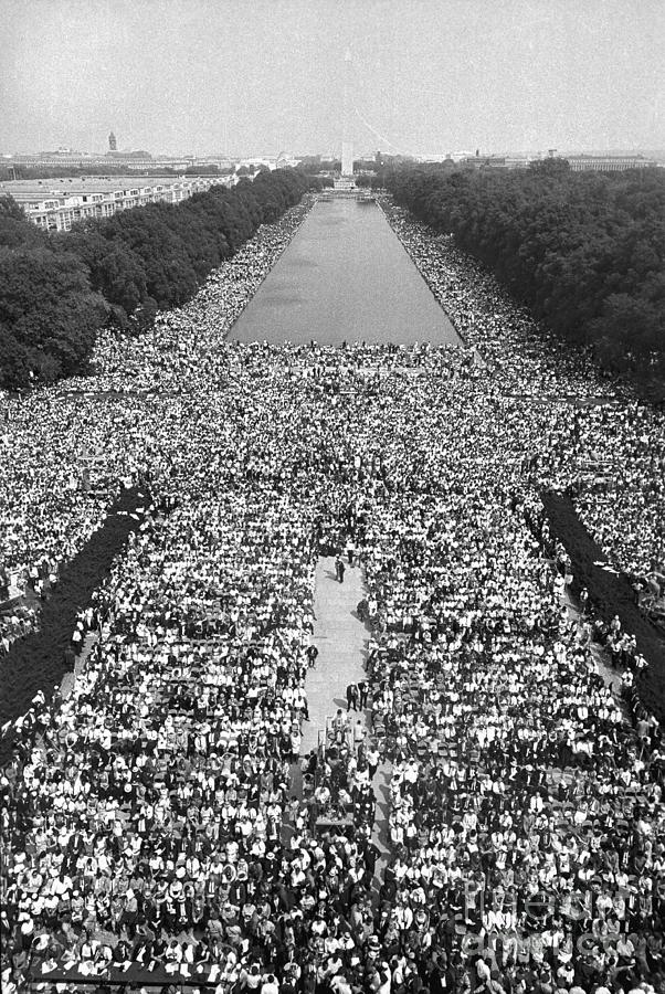 The March On Washington At The Lincoln Photograph by Bettmann