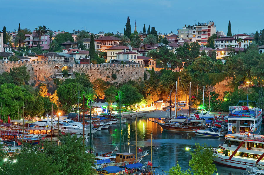 The Marina And Roman Harbour In Photograph by Izzet Keribar
