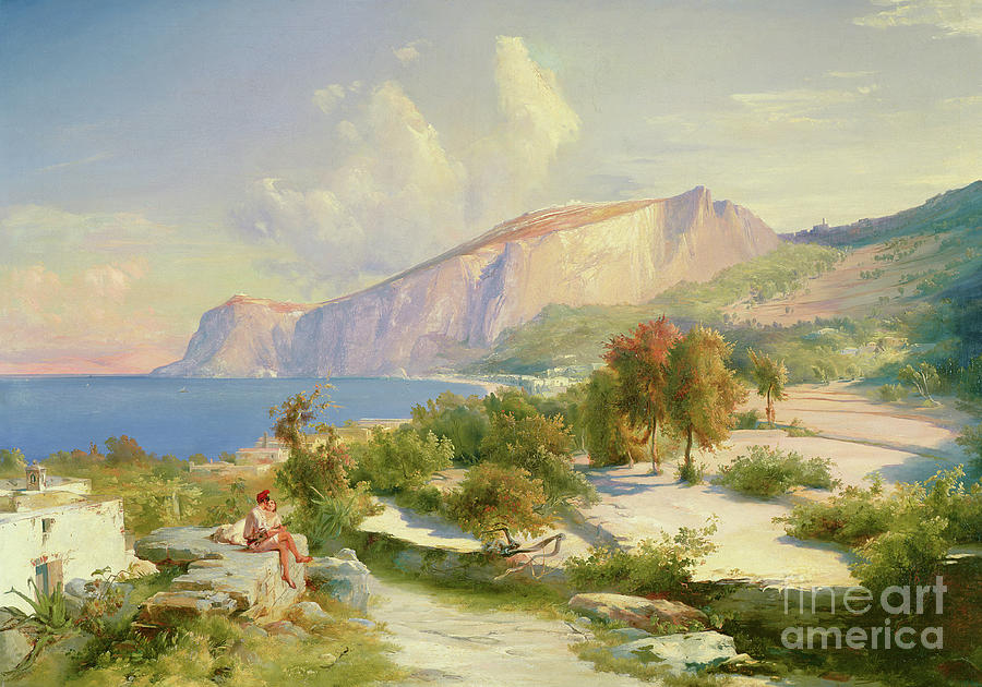 The Marina Grande, Capri, C.1829 Painting by Karl Blechen