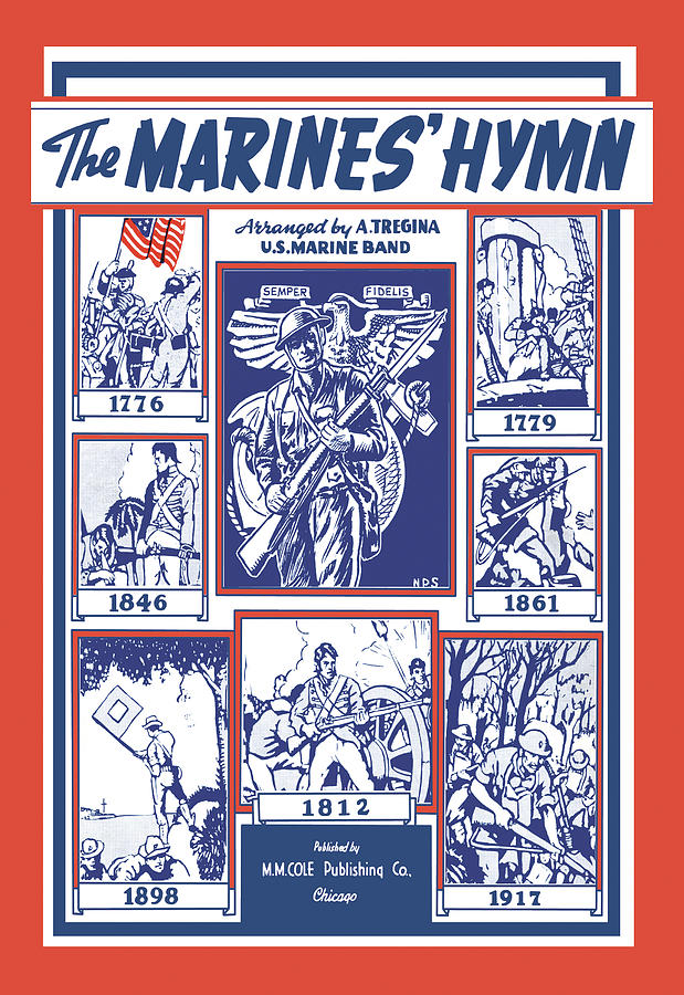 The Marines Hymn #1 Painting by Nps