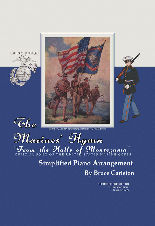 The Marines' Hymn #3 Painting By L.a. Shafer - Pixels