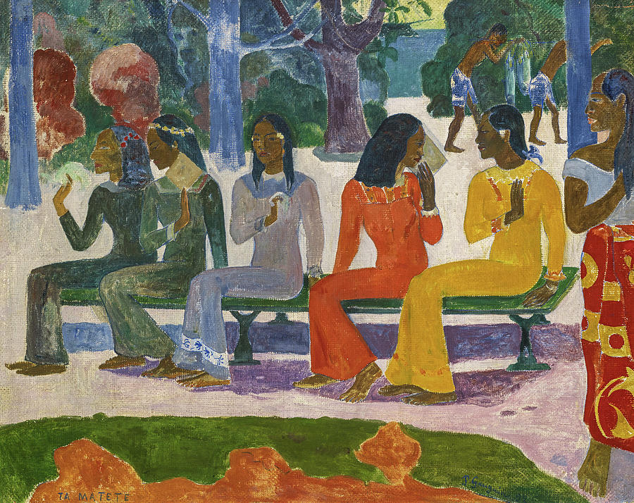 Paul Gauguin Painting - The Market, 1892 by Paul Gauguin Paul Gauguin Painting - The Market, 1892 by Paul Gauguin