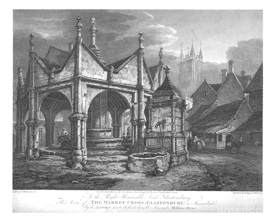 The Market Cross Drawing by Print Collector