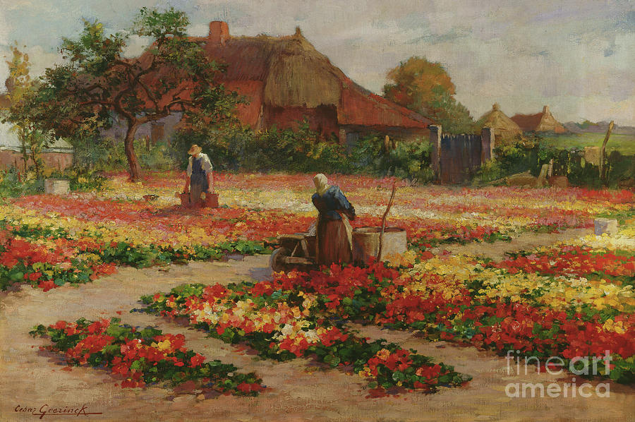 The Market Garden Painting by Cesar Geezinck