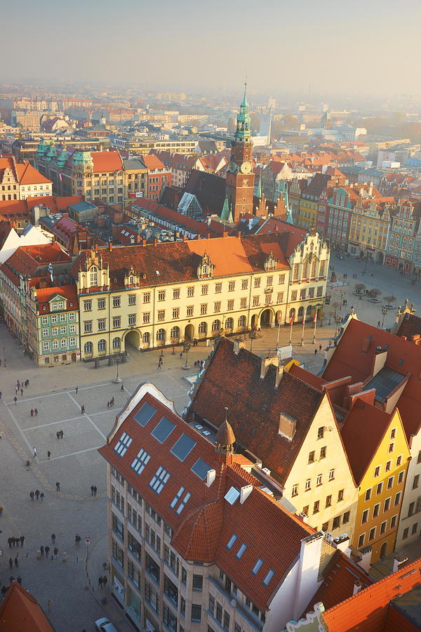 Cityscape Photograph - The Market Square, Wroclaw, Poland by Jan Wlodarczyk