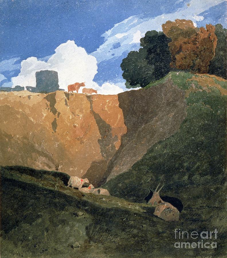 The Marl Pit, C.1809-10 Painting by John Sell Cotman