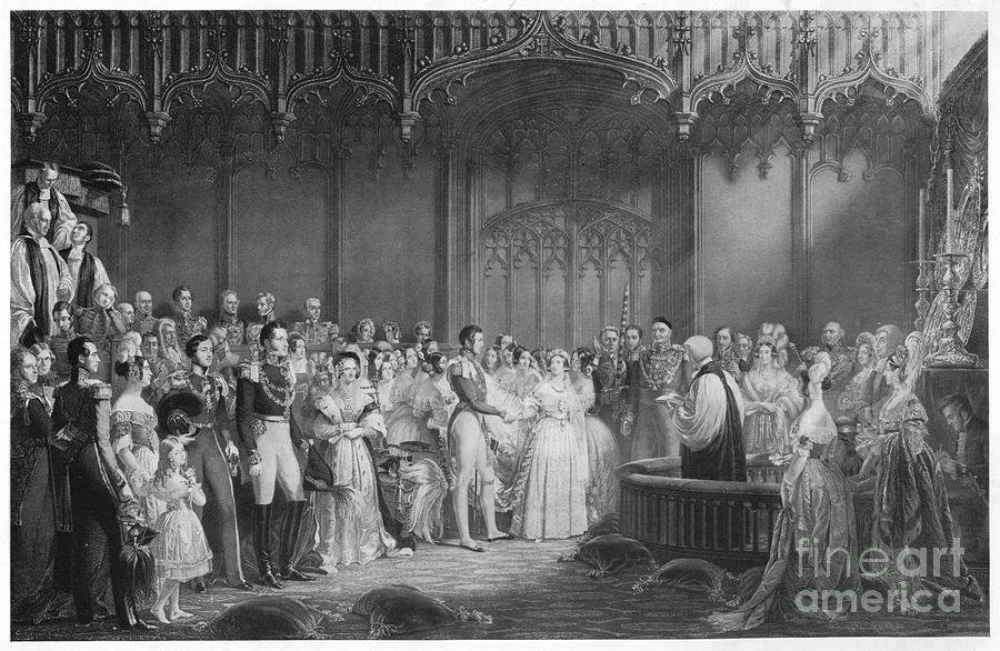 The Marriage Of Queen Victoria Drawing by Print Collector