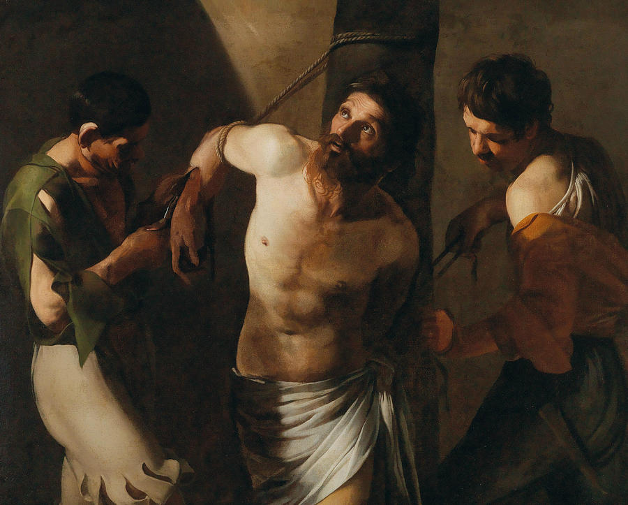 The Martyrdom of Saint Bartholomew Painting by Bartolomeo Manfredi