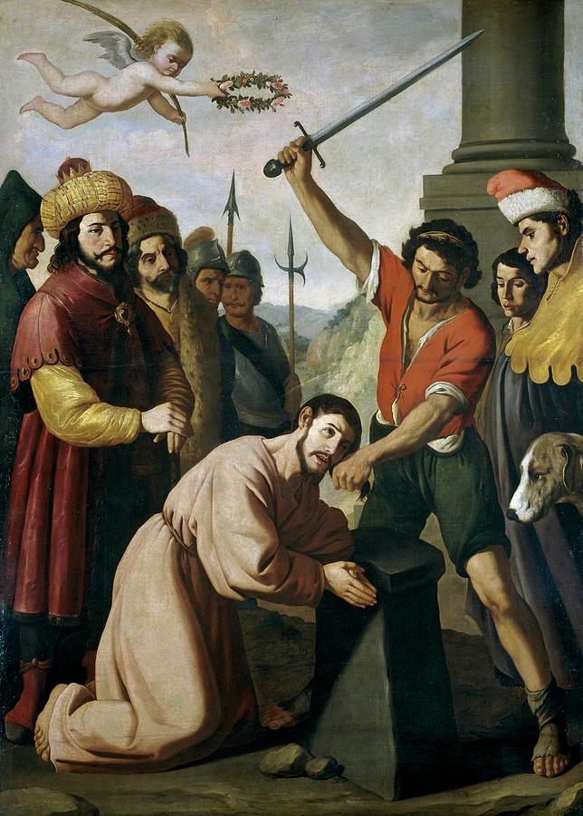 The Martyrdom of Saint James, ca. 1640, Spanish School, Oil on canvas,... Painting by Francisco de Zurbaran -c 1598-1664-