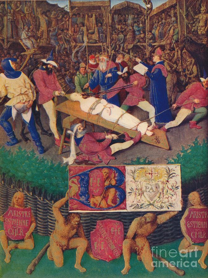 The Martyrdom Of St Apolline C1455 1939 Drawing by Print Collector