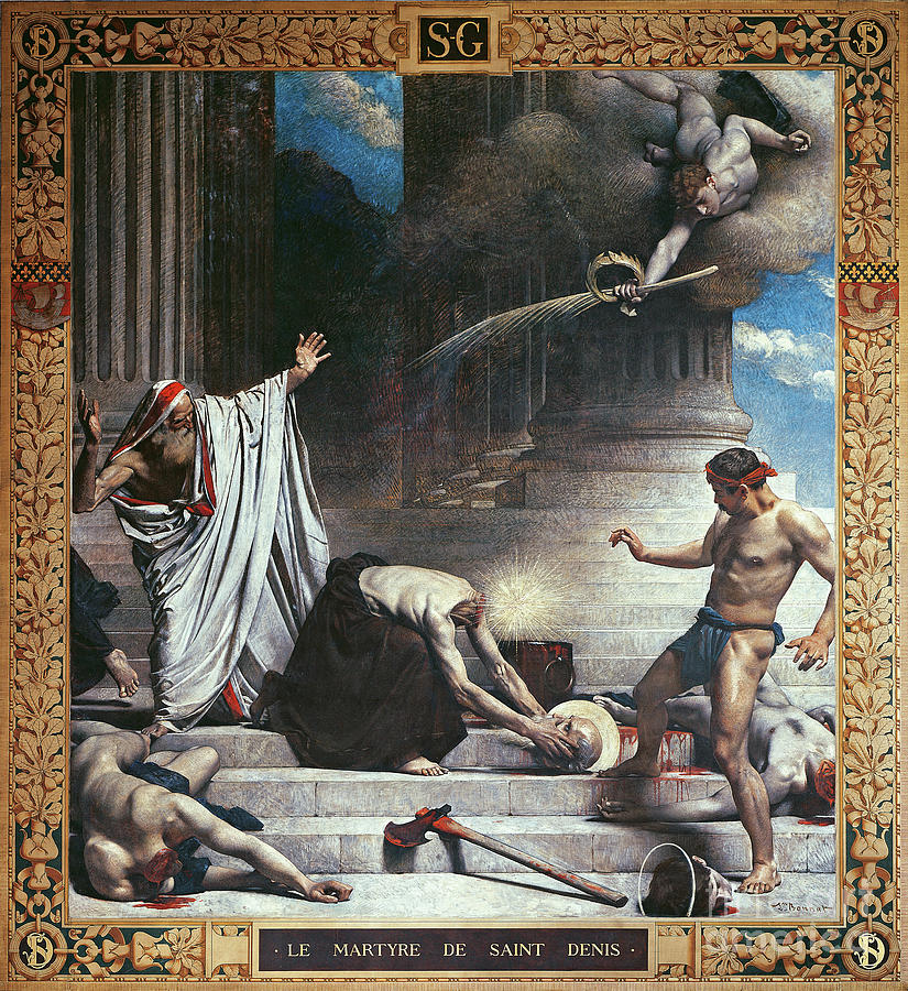 The Martyrdom Of St. Denis Painting by Leon Joseph Florentin Bonnat