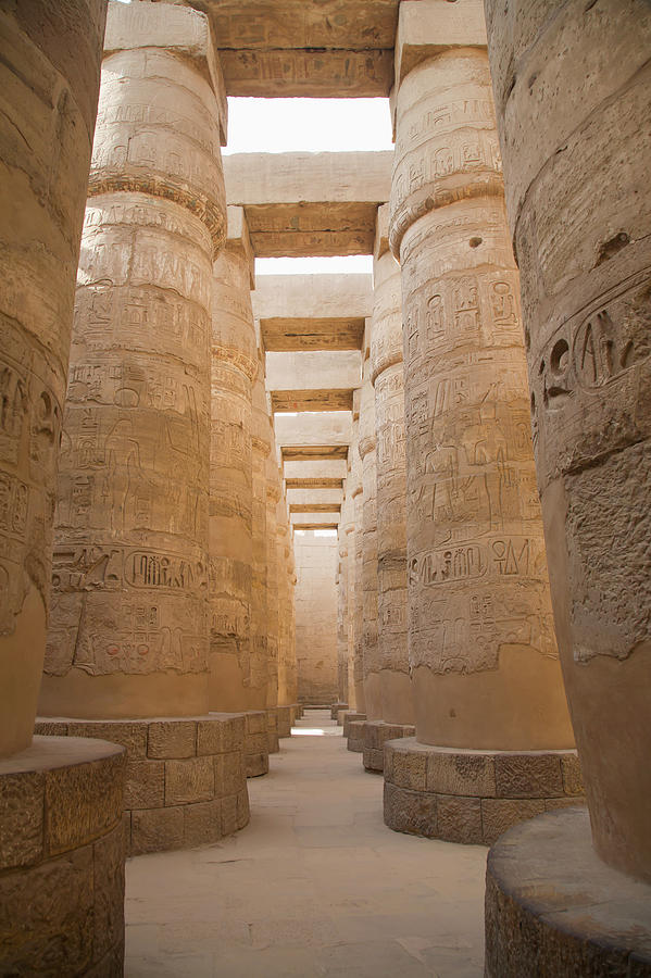 The Massive Columns In The Temples Of Photograph by Sean White / Design Pics