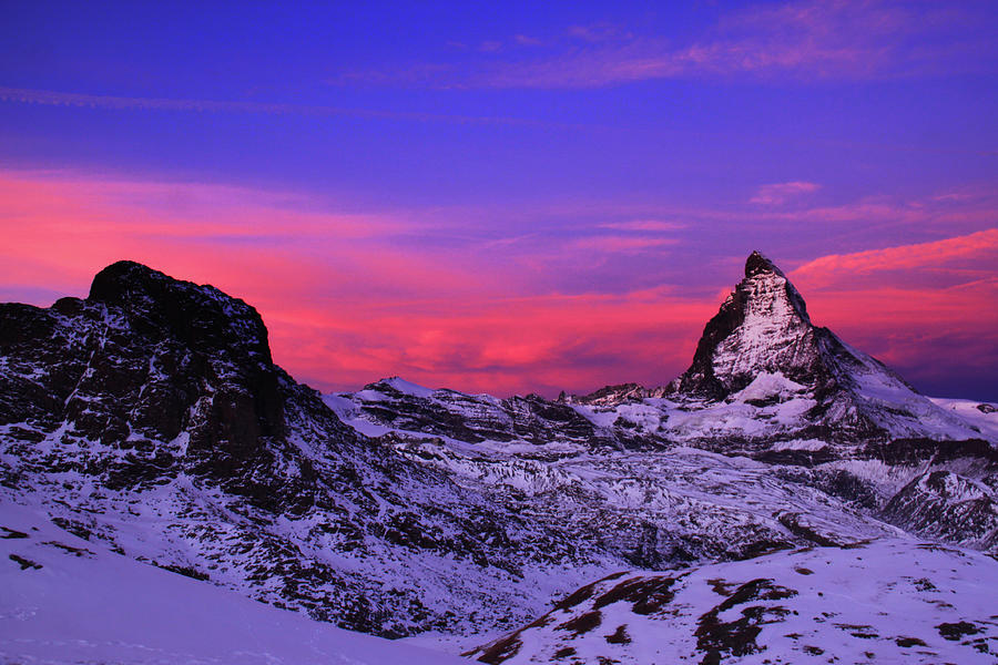 The Matterhorn At Dawn Photograph by By Chakarin Wattanamongkol