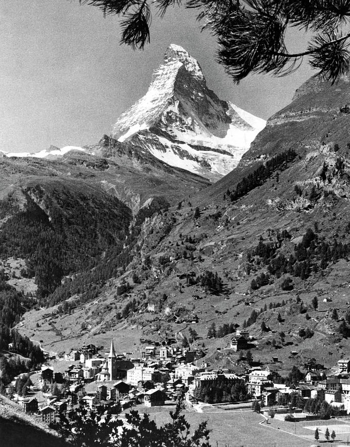 The Matterhorn Mountain Photograph by Underwood Archives