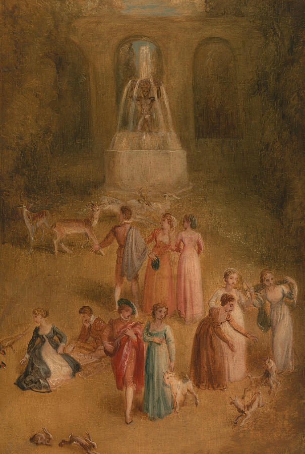 The Meadow Painting by Thomas Stothard