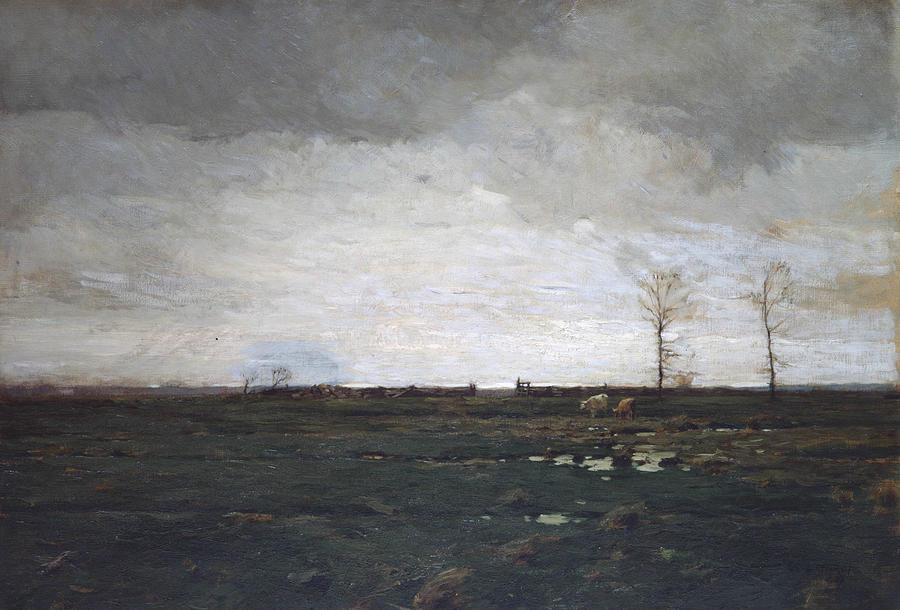 The Meadows Painting by William Langson Lathrop