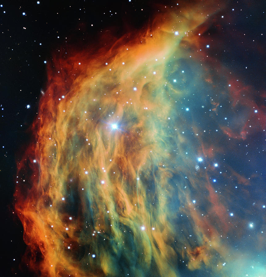 Space Painting - The Medusa Nebula by Cosmic Photo