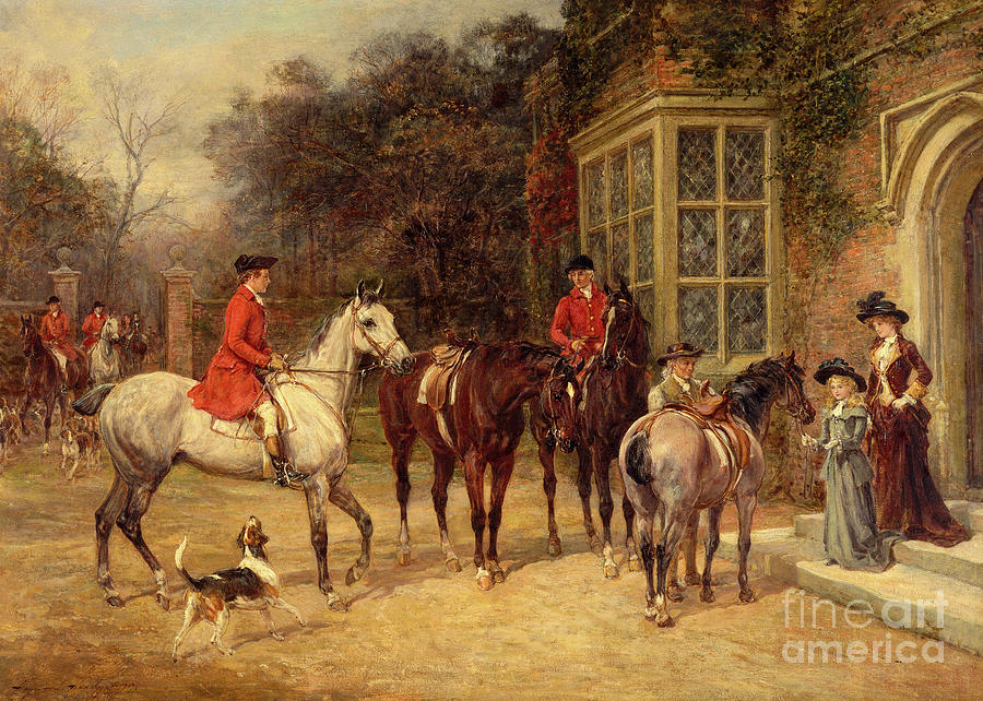 The Meet, 1907 Painting by Heywood Hardy