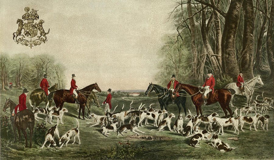 Hunt Painting - The Meet At Blagdon by John Snow