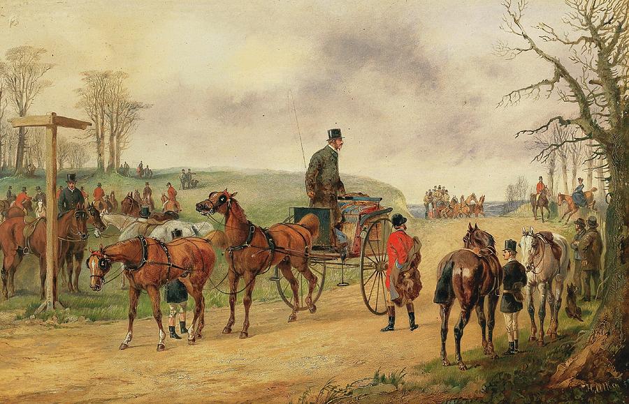 The Meet Painting by Henry Alken Jun. The Meet Painting by Henry Alken Jun.