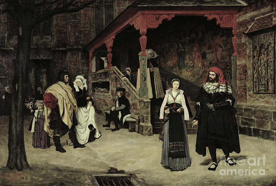 The Meeting Of Faust And Marguerite, 1860 Photograph by James Jacques