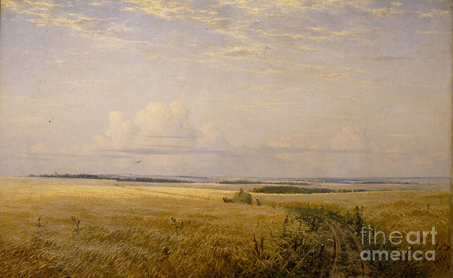 The Mellowing Fields, 1892. Artist Drawing by Heritage Images