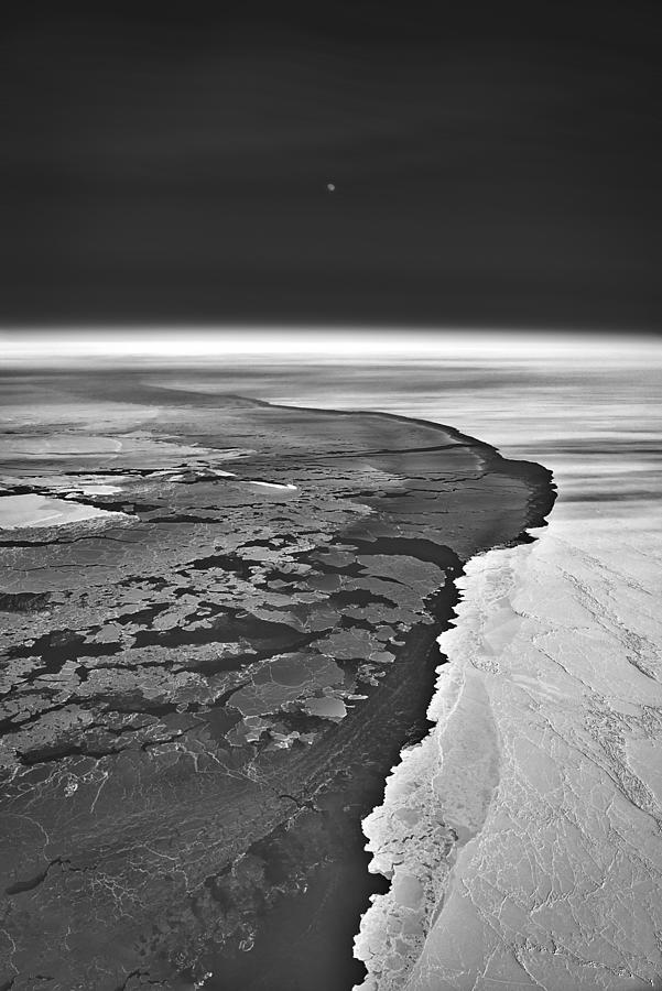 Black And White Photograph - The Melting Of Ice Cap by Liyun Yu