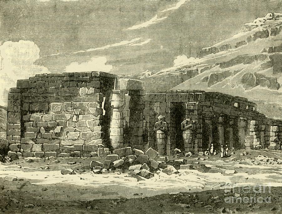 The Memnonium At Thebes Drawing by Print Collector