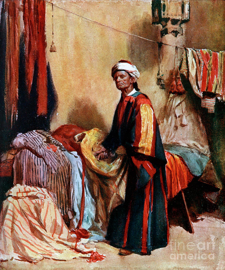 The Merchant, 1908-1909.artist Hely Drawing by Print Collector