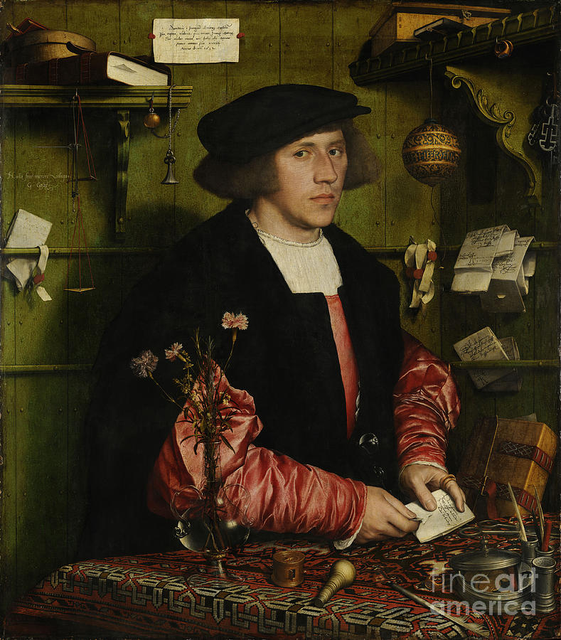 The Merchant Georg Gisze, 1532. Artist Drawing by Heritage Images