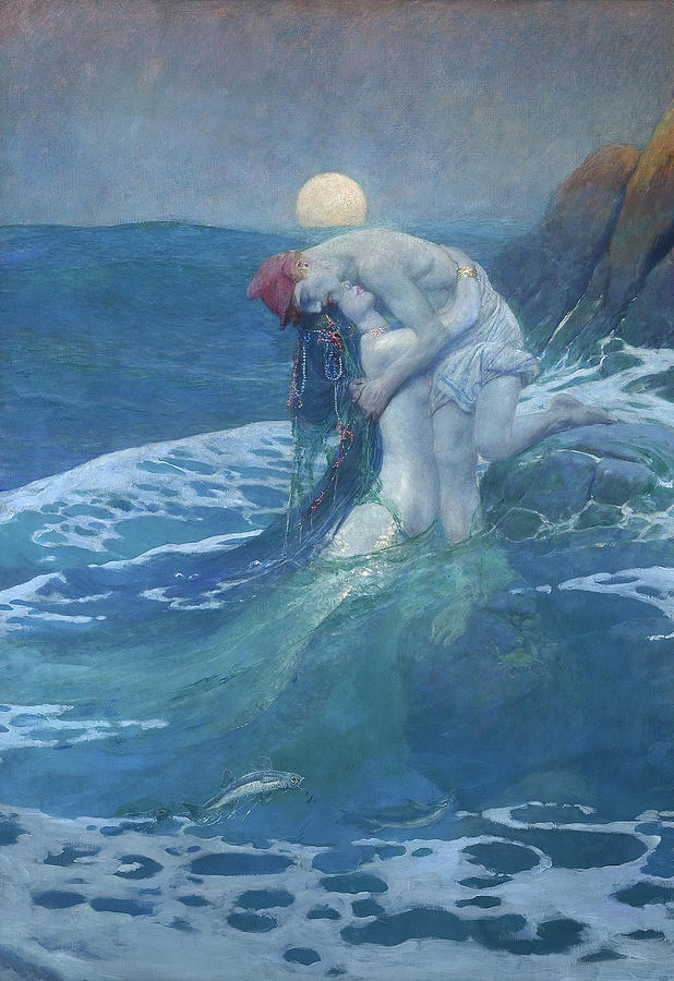 Howard Pyle Painting - The Mermaid, 1910 by Howard Pyle
