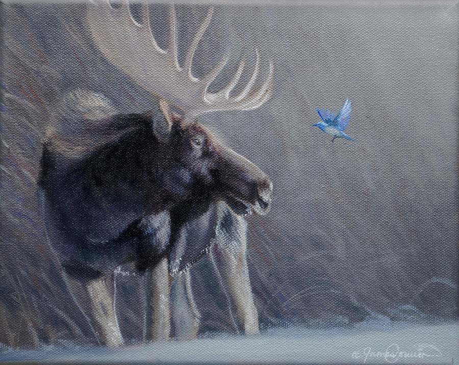 Wildlife Painting - The Messenger by James Corwin Fine Art