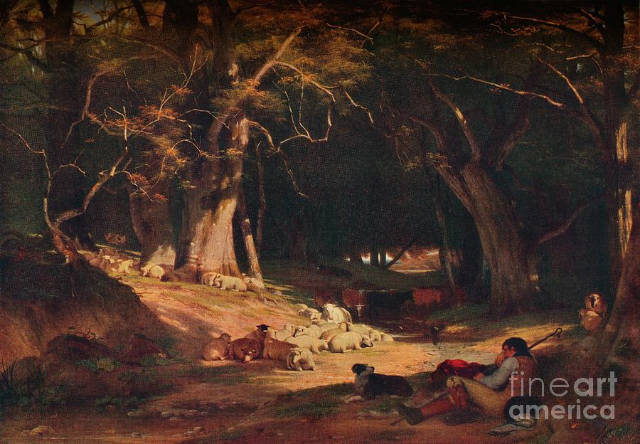 The Mid Day Retreat, C1845 Drawing by Print Collector