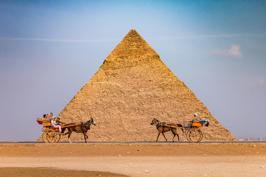 Architecture Photograph - The Middle Pyramid Of Giza by Ahmed Kassem