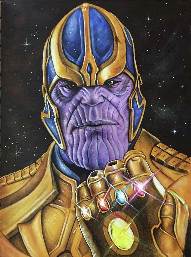 The Mighty Thanos Drawing by Kevin Ciapparelli - Fine Art America The Mighty Thanos Drawing by Kevin Ciapparelli - Fine Art America